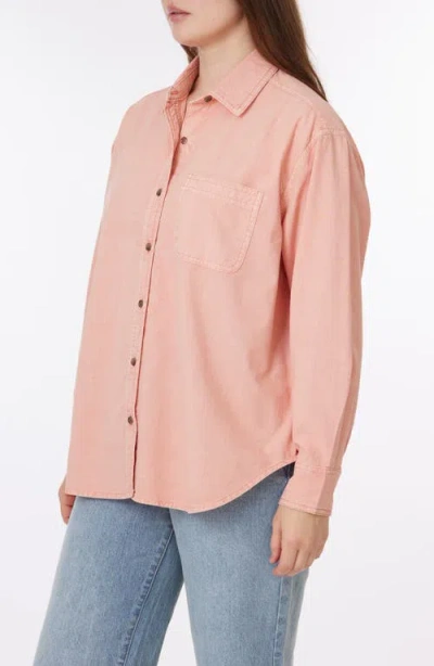 C&c California C & C California Alaina Sunwashed Relaxed Button-up Shirt In Desert Rose