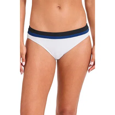 Tommy Bahama Island Cays Color Block Hipster Bikini Bottom In White