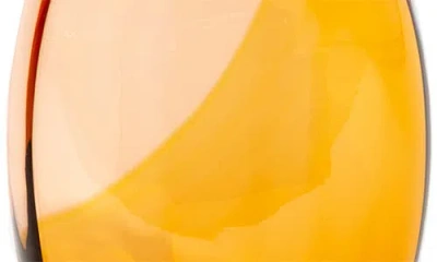 Kosta Boda Fidji Large Crystal Glass Art 18" In Orange