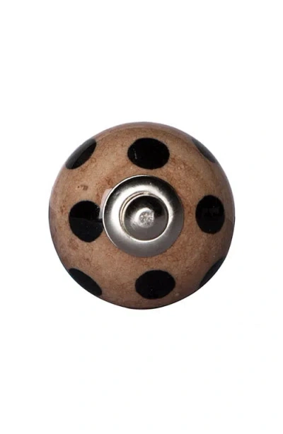 Kinetic 8-pack Knobs In Brown Polka Dot