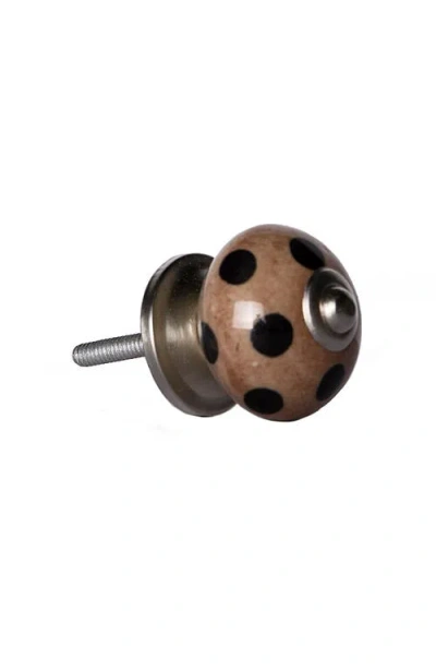 Kinetic 8-pack Knobs In Brown Polka Dot