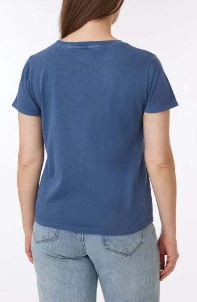C&c California C & C California Sunwashed Crop Cotton T-shirt In Vintage Indigo