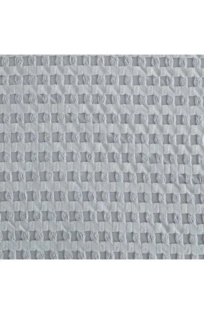 Kenneth Cole Solid Waffle Knit King Comforter & Sham Set In Light Pastel Blue