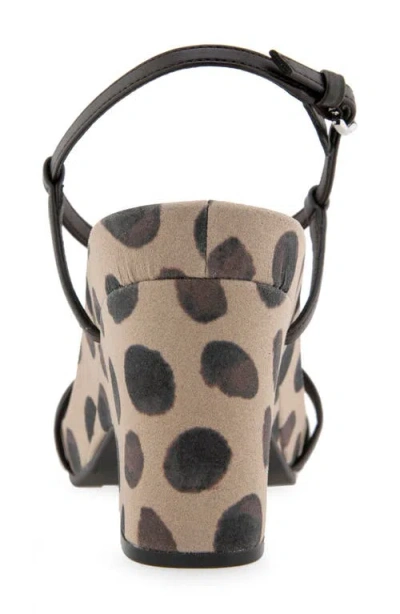 Aerosoles Women's Miles Round Toe Wedge Sandals In Java Spotted Faux Leather