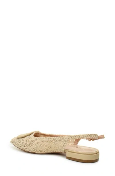 Nicole Miller Malky Sling Back Womens Pointed Closed Toe Slip-on Shoe In Beige