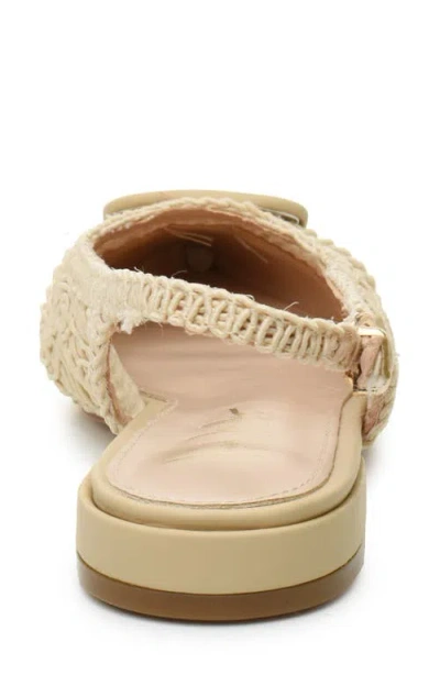 Nicole Miller Malky Sling Back Womens Pointed Closed Toe Slip-on Shoe In Beige