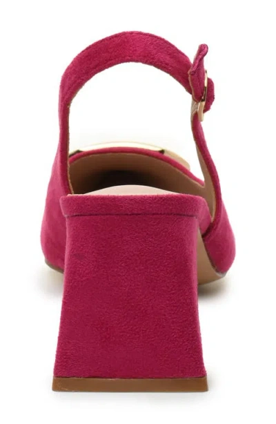 Nicole Miller Melrose Womens Pointed Closed Toe Block Heel Pumps In Pink