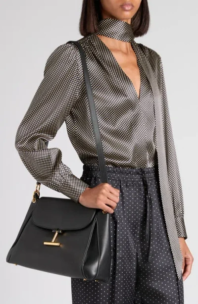 Tom Ford Tara Medium Shoulder Bag L1869lcl490g 1n001 In Black