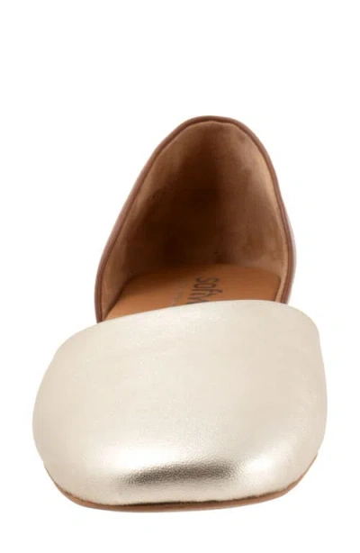 Softwalk ® Kamari D'orsay Flat In Champagne/luggage