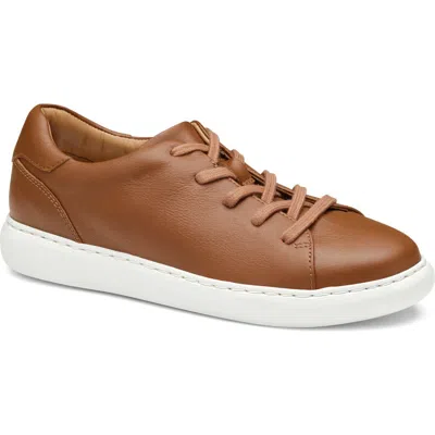 Johnston & Murphy Kids' Anders Sneaker In Tan Full Grain