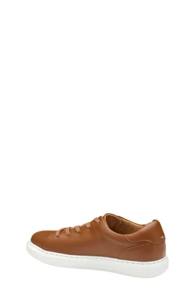 Johnston & Murphy Kids' Anders Sneaker In Tan Full Grain