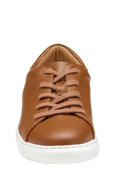 Johnston & Murphy Kids' Anders Sneaker In Tan Full Grain