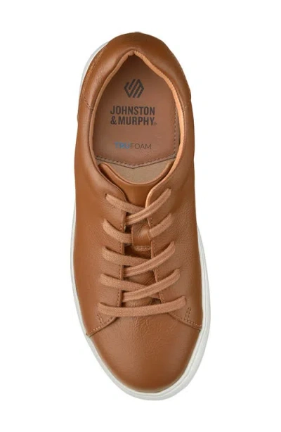 Johnston & Murphy Kids' Anders Sneaker In Tan Full Grain