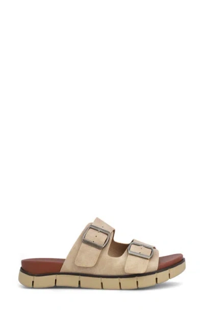 Mia Women's Esei Double Buckle Slip-on Slide Sandals In Dusty Soft Gold