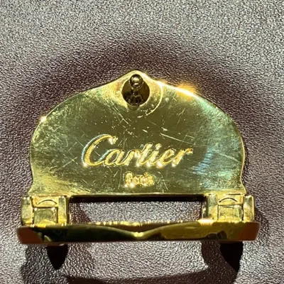 Pre-owned Cartier Bordeaux Leather Shoulder Bag ()