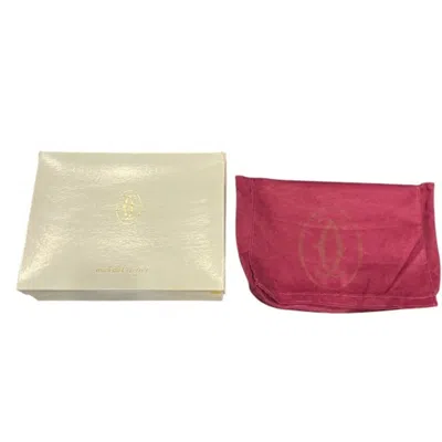 Pre-owned Cartier Bordeaux Leather Shoulder Bag ()