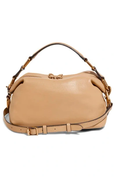 Aimee Kestenberg Dumpling Leather Top Handle Bag In Camel