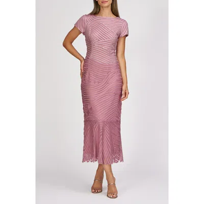 Js Collections Julianna Soutache Cocktail Dress In Multi Pink