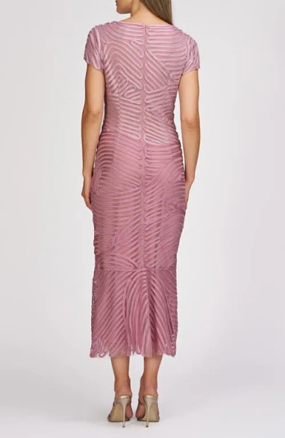 Js Collections Julianna Soutache Cocktail Dress In Multi Pink