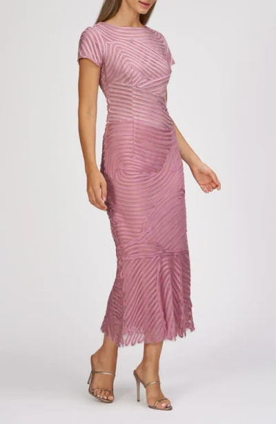 Js Collections Julianna Soutache Cocktail Dress In Multi Pink