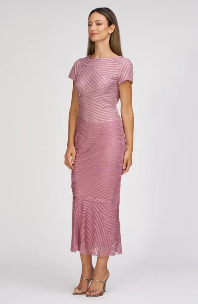 Js Collections Julianna Soutache Cocktail Dress In Multi Pink
