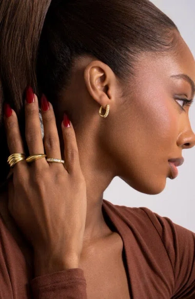 Bony Levy Maya Mixed Diamond Stacking Ring In Gold