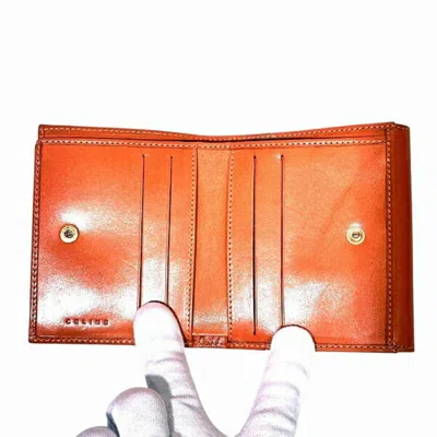 Pre-owned Celine Brown Pvc Leather Wallet (bi-fold) ()