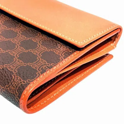 Pre-owned Celine Brown Pvc Leather Wallet (bi-fold) ()