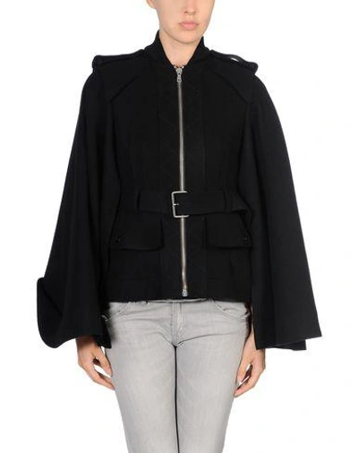 Shop Alexander Mcqueen Belted Coats In Black