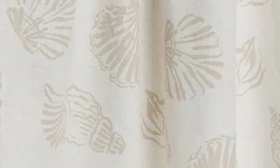 Jones New York Seashell Print Tiered Linen Blend Skirt In Jones White/natural St