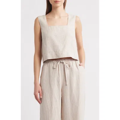 Rails Akira Sleeveless Top In Heathered Flax In Gray