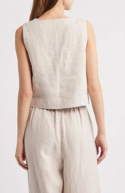 Rails Akira Sleeveless Top In Heathered Flax In Gray