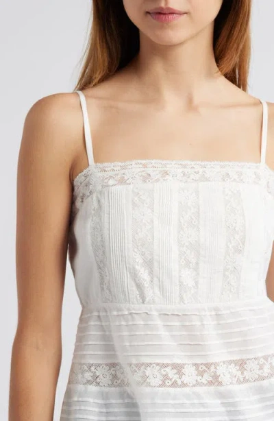 Loveshackfancy Pruitt Cotton Embroidered Top In White