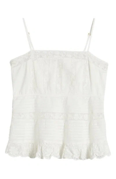 Loveshackfancy Pruitt Cotton Embroidered Top In White