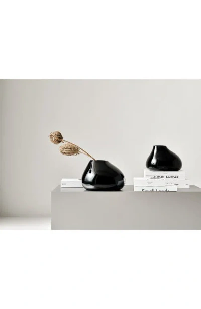 Orrefors Ebon Medium Vase In Black