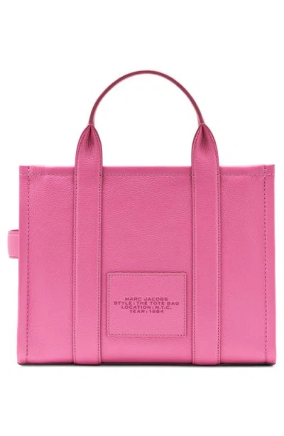 Marc Jacobs The Leather Medium Tote Bag In Pink