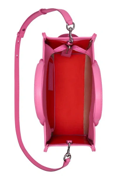 Marc Jacobs The Leather Medium Tote Bag In Pink