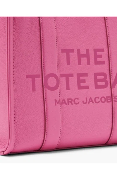 Marc Jacobs The Leather Medium Tote Bag In Pink