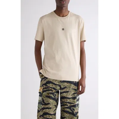 Givenchy Crew Neck Short Sleeves T-shirts In Beige