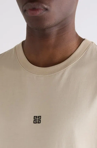 Givenchy Crew Neck Short Sleeves T-shirts In Beige