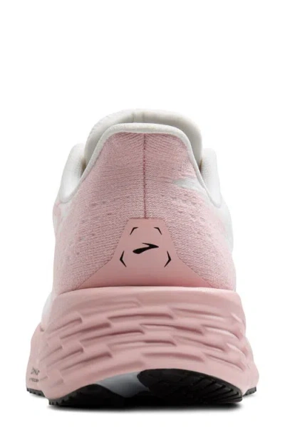 Brooks Women's Launch 11 Running Sneakers From Finish Line In White/gold/pink