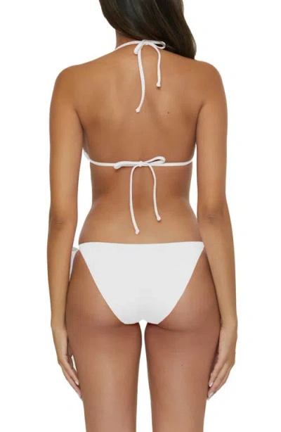 Becca Color Code Side Tie Bikini Bottoms In White