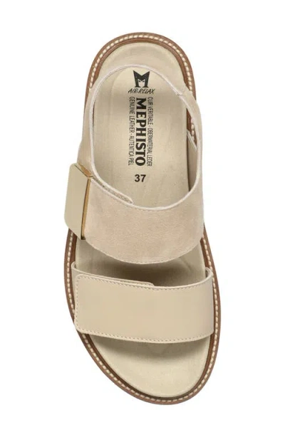 Mephisto Violane Platform Sandal In Light Sand