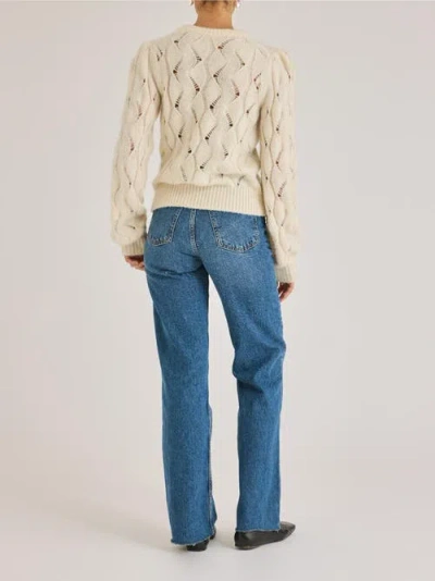 Rebecca Taylor Alpaca Chainette Sweater In Neutral