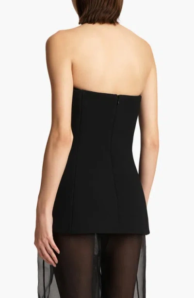 Khaite Ayla Bustier Top In Black