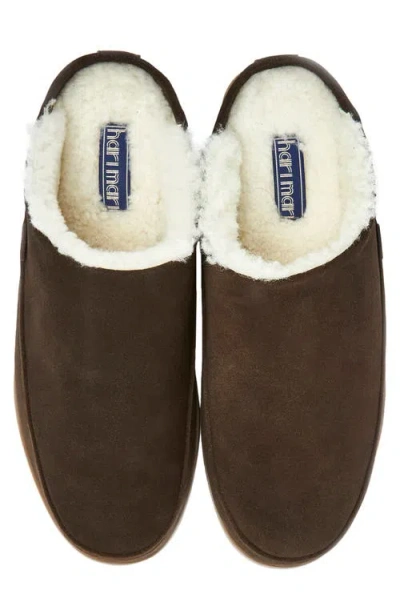 Hari Mari Tio Genuine Shearling Lined Slipper In Havana Brown