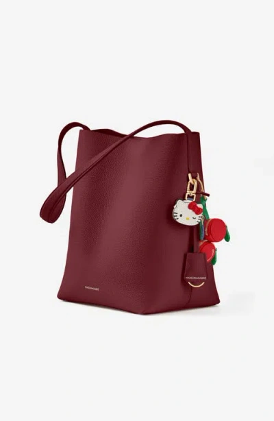 Maison De Sabre Maison De Sabr Bucket Soft Tote In Plum Nude