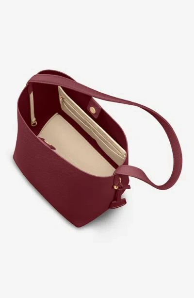 Maison De Sabre Maison De Sabr Bucket Soft Tote In Plum Nude