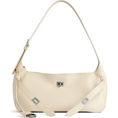 Balenciaga Small Bel Air Belted Leather Shoulder Bag In 9723 Soya