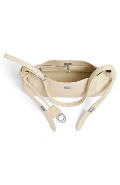 Balenciaga Small Bel Air Belted Leather Shoulder Bag In 9723 Soya